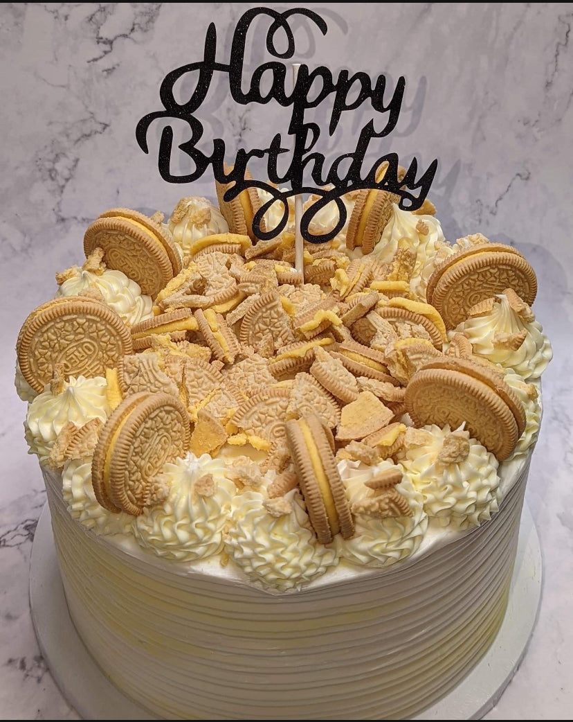 Golden Oreo Birthday Cake