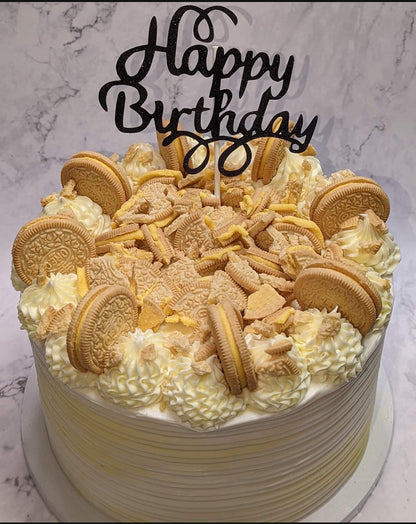 Golden Oreo Birthday Cake